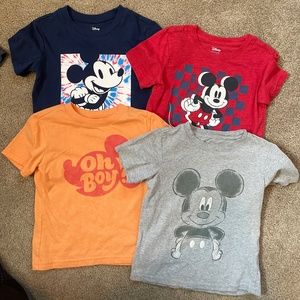 4 Mickey Mouse T-shirts